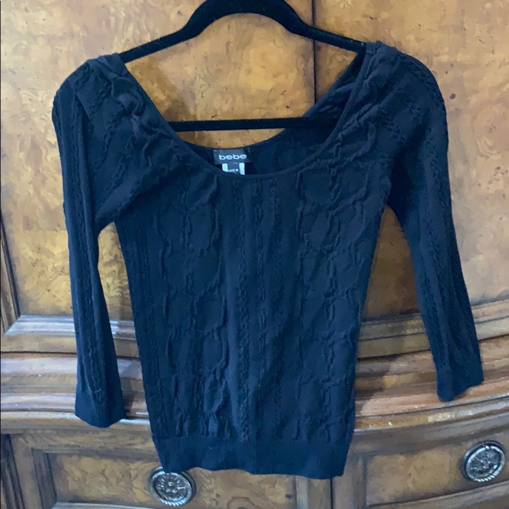 Medium/Large Black bebe Top